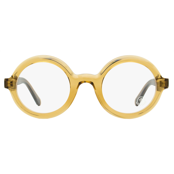 Moncler Round Eyeglasses ML5194 045 Transparent Brown 48mm - Picture 2 of 3